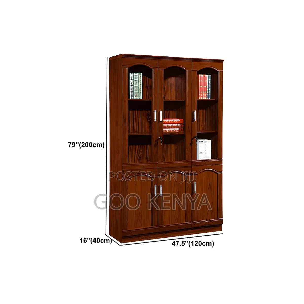 Office Cabinet; Mahogany Wood Office Cabinet