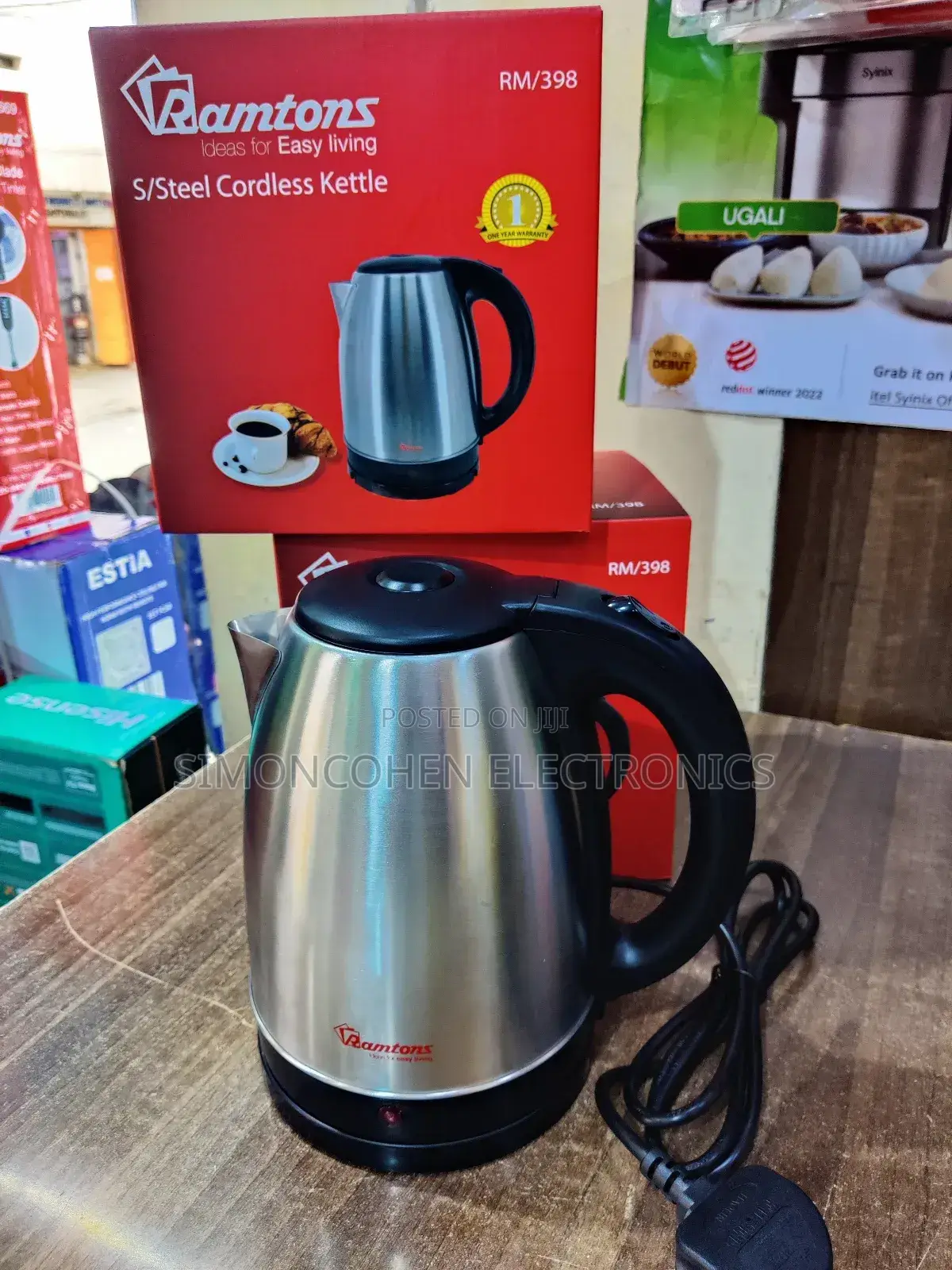 Ramtons Stainless Steel Kettle 1.7l