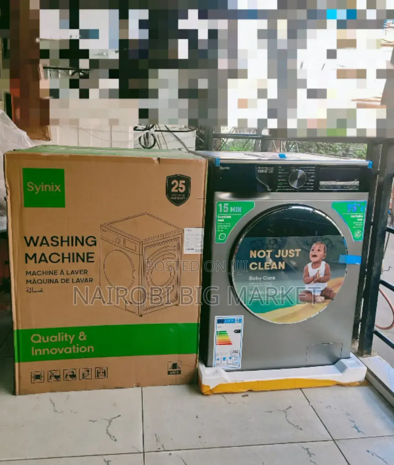 12 KGS Syinix Washing Machine 24 Months Warranty
