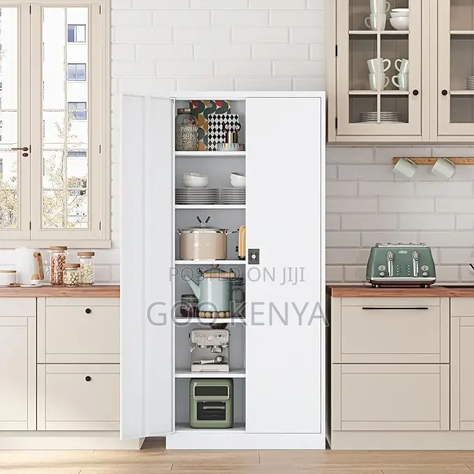 Office Cabinet; 2-Door Metallic Office Cabinet