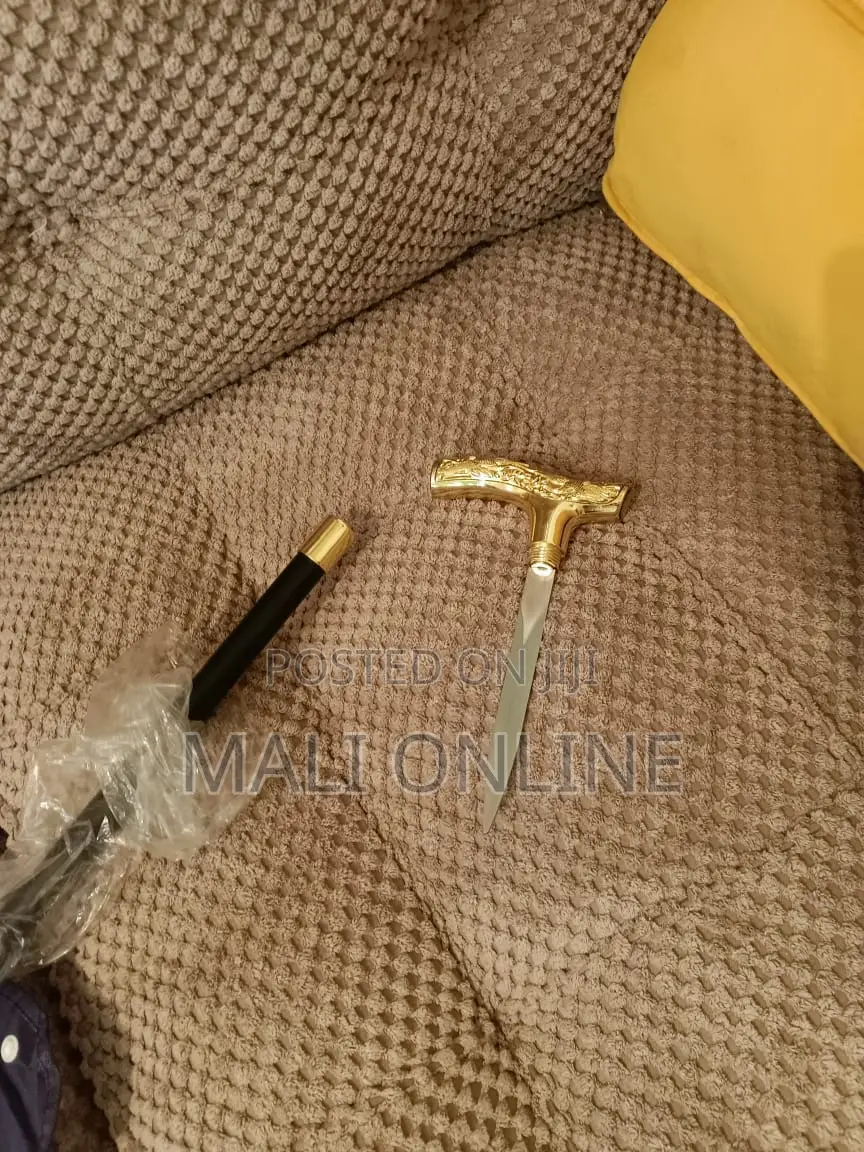Gold Flower Walking Stick Party Decorative Cane 93cm
