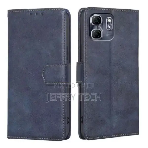 Leather Phone Case Flip Cover for Infinix Hot 50i / Smart 9