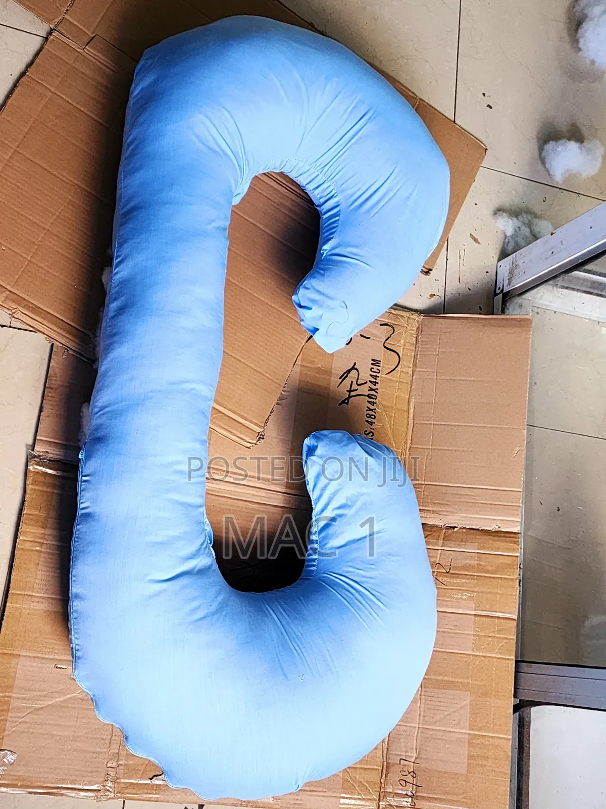 Cozy Comfy Blue C Shape Pregnancy Pillow