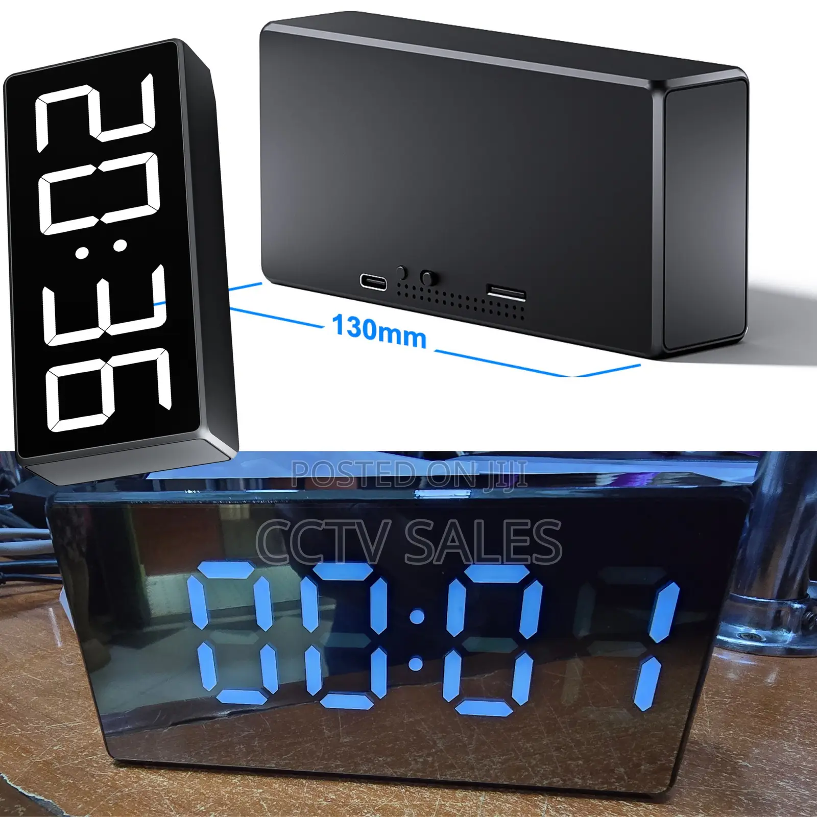 Digital Wall Clock Smart Camera