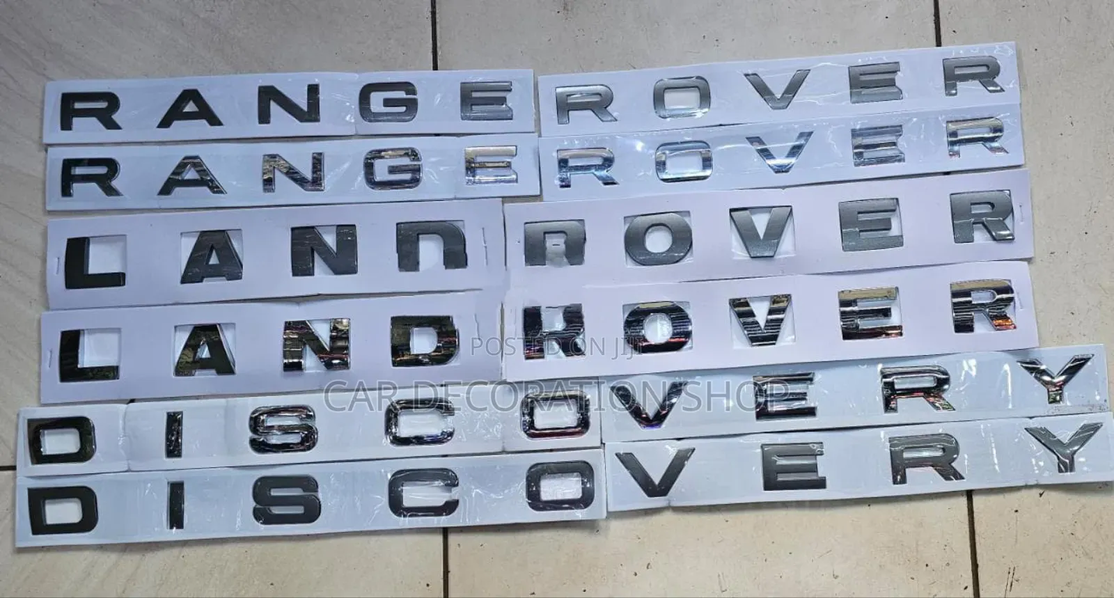 Black/Silver Range Rover/Land Rover/Discovery Badges