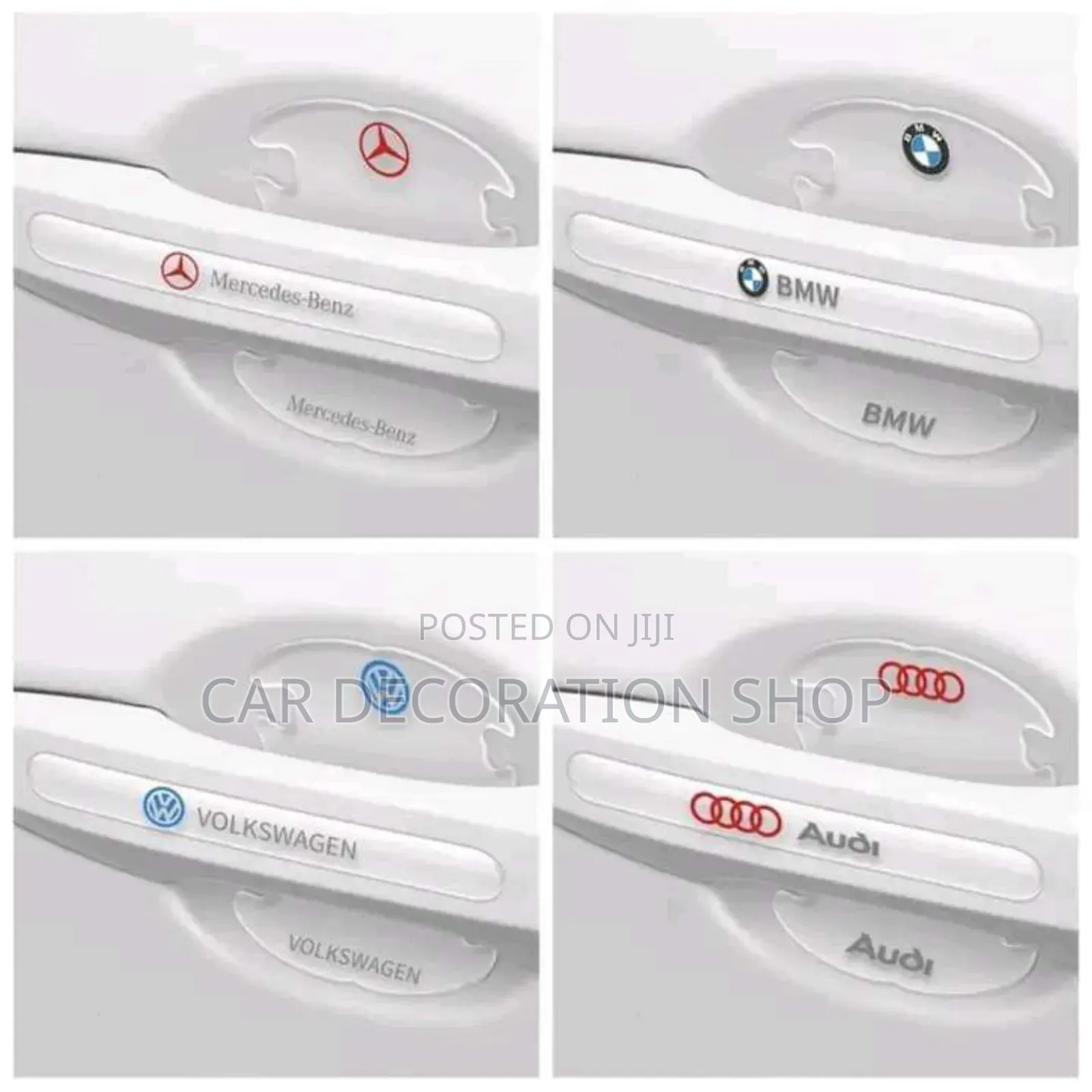 Door Handle With Bowl Anti Scratch Branded Clear Stickers
