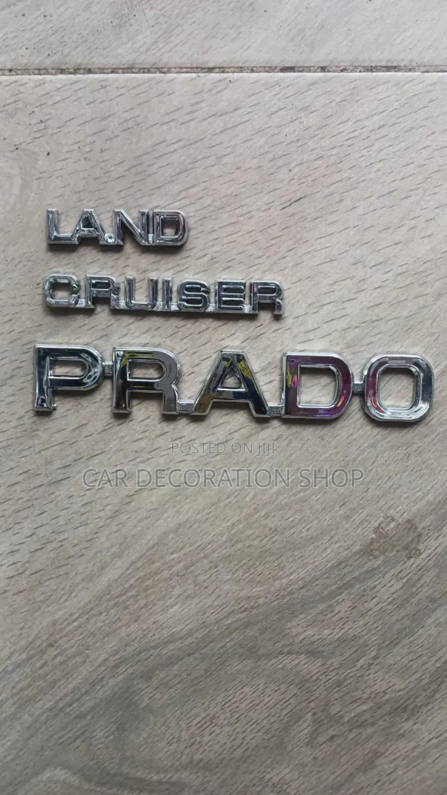Land Cruiser Prado Boot Letter Badge