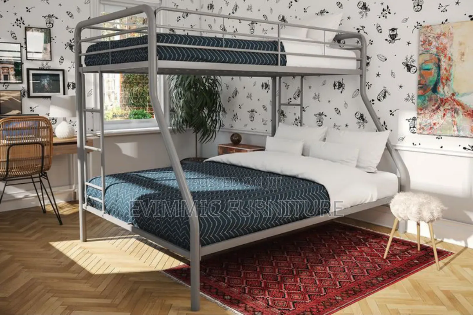 Ash Colour Bunk Bed 31⁄2x4x6