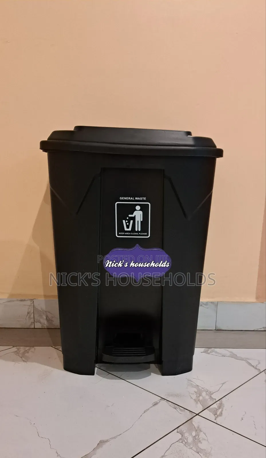Household Plastic Bin for Waste Storage