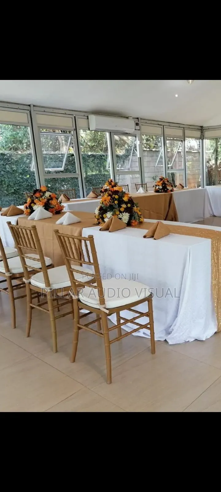 Seats, Tables Tents, Chairs for Rentals