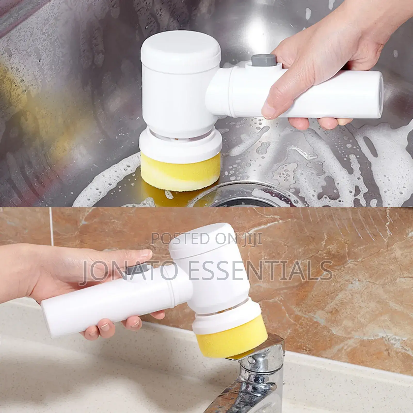 Electric Spin Scrubber With 3 Replaceable Heads