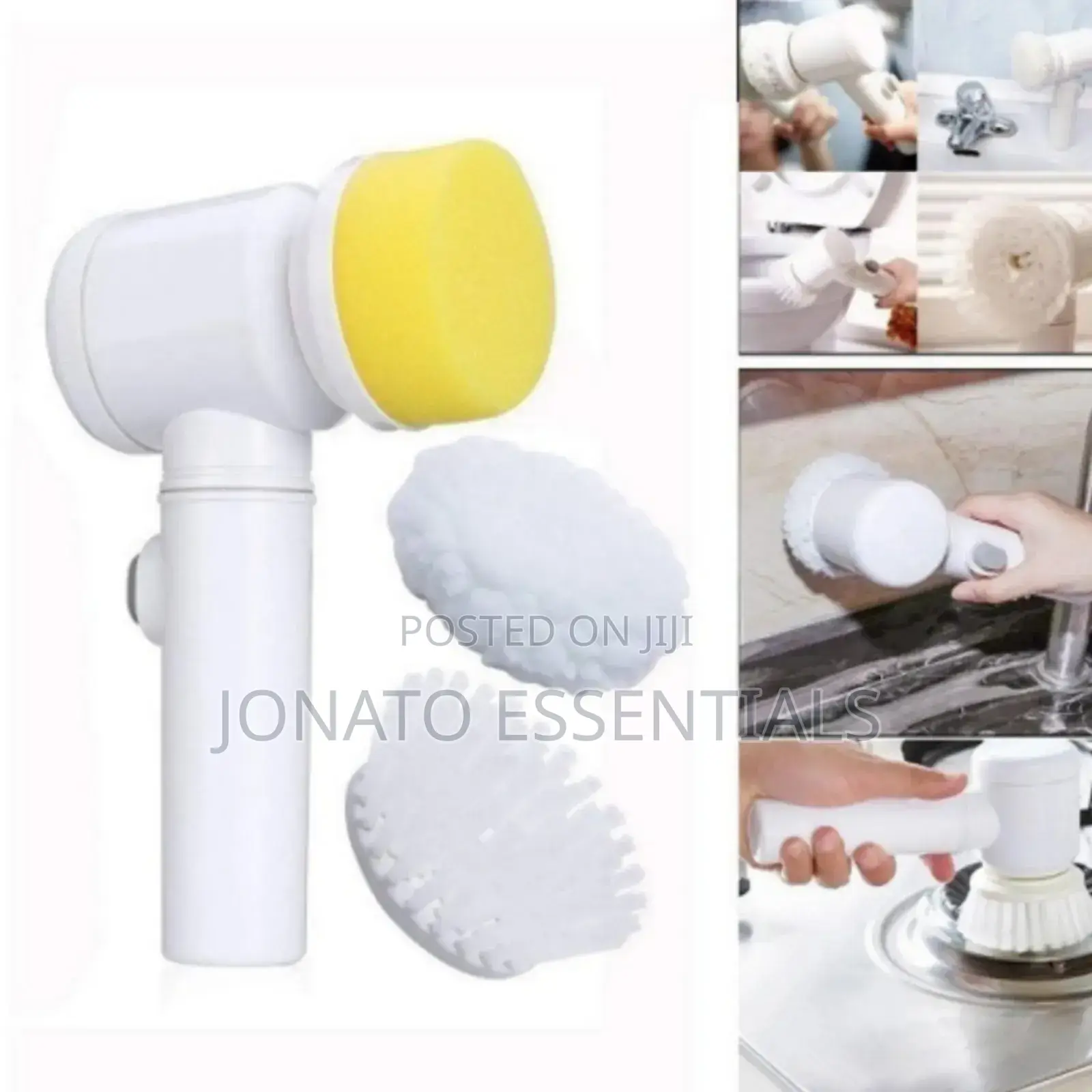 Electric Spin Scrubber With 3 Replaceable Heads
