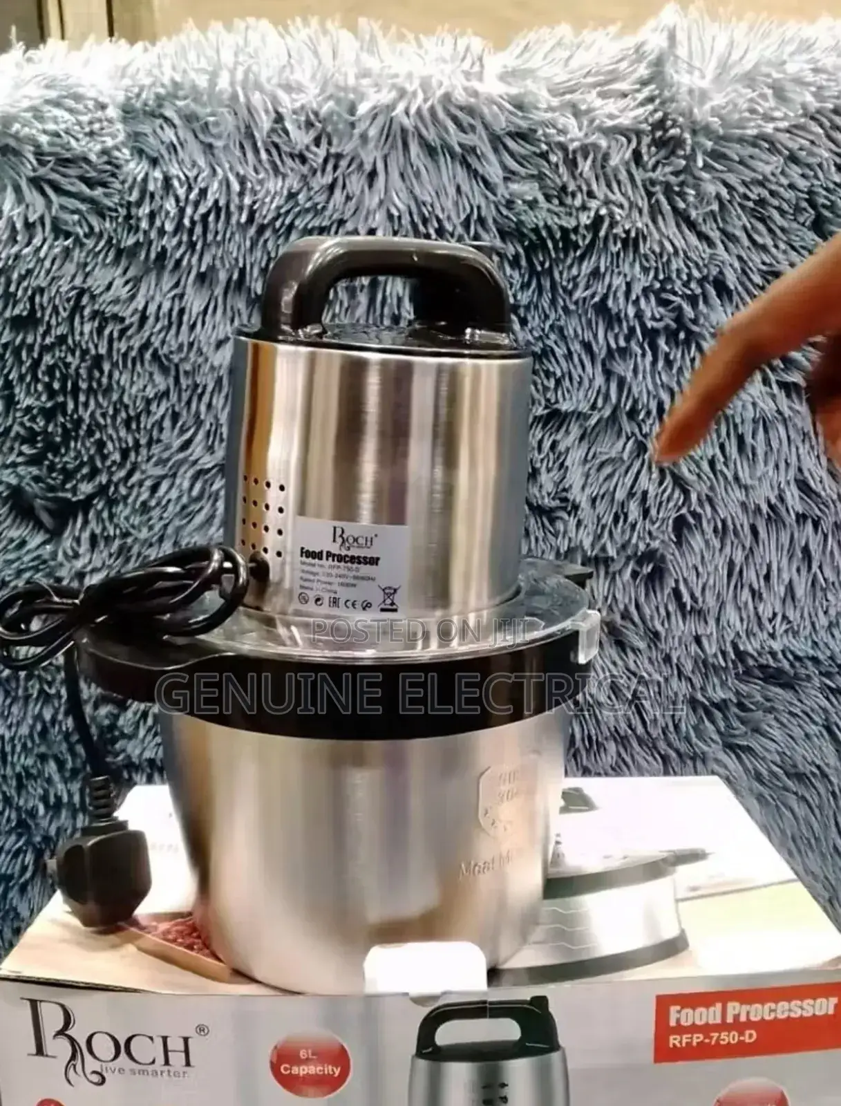 Roch 6l Food Chopper Machine Big Capacity