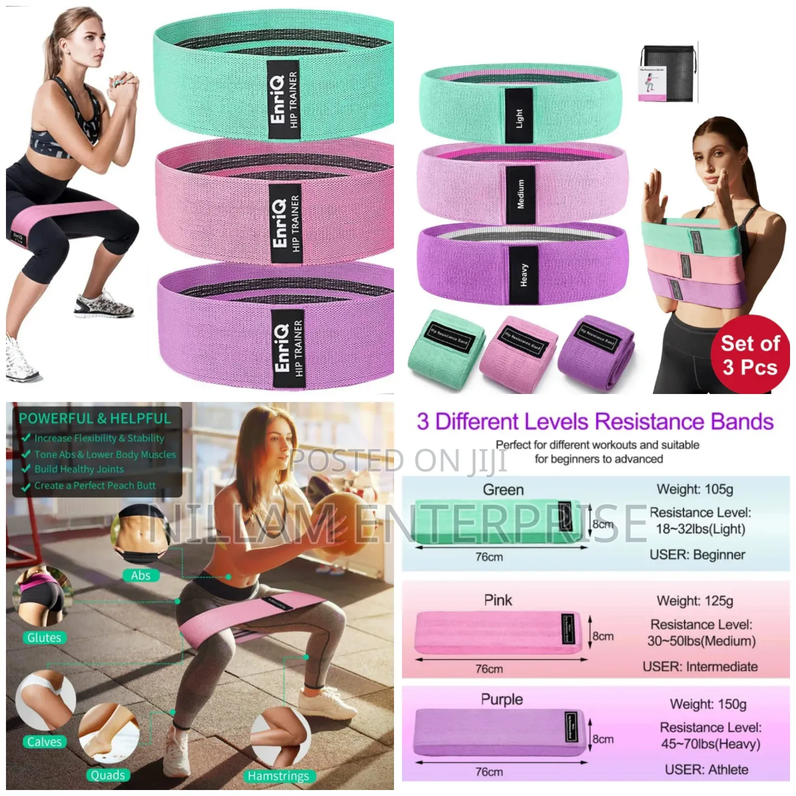 Set of 3 Resistance Bands