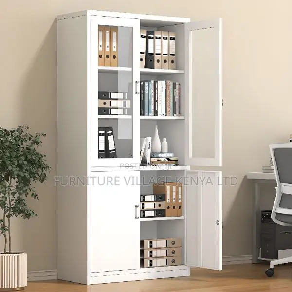 Cabinets:Two-Door Utility Cabinet for Office Storage