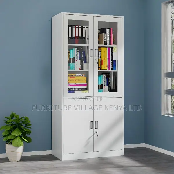 Cabinets:Two-Door Utility Cabinet for Office Storage