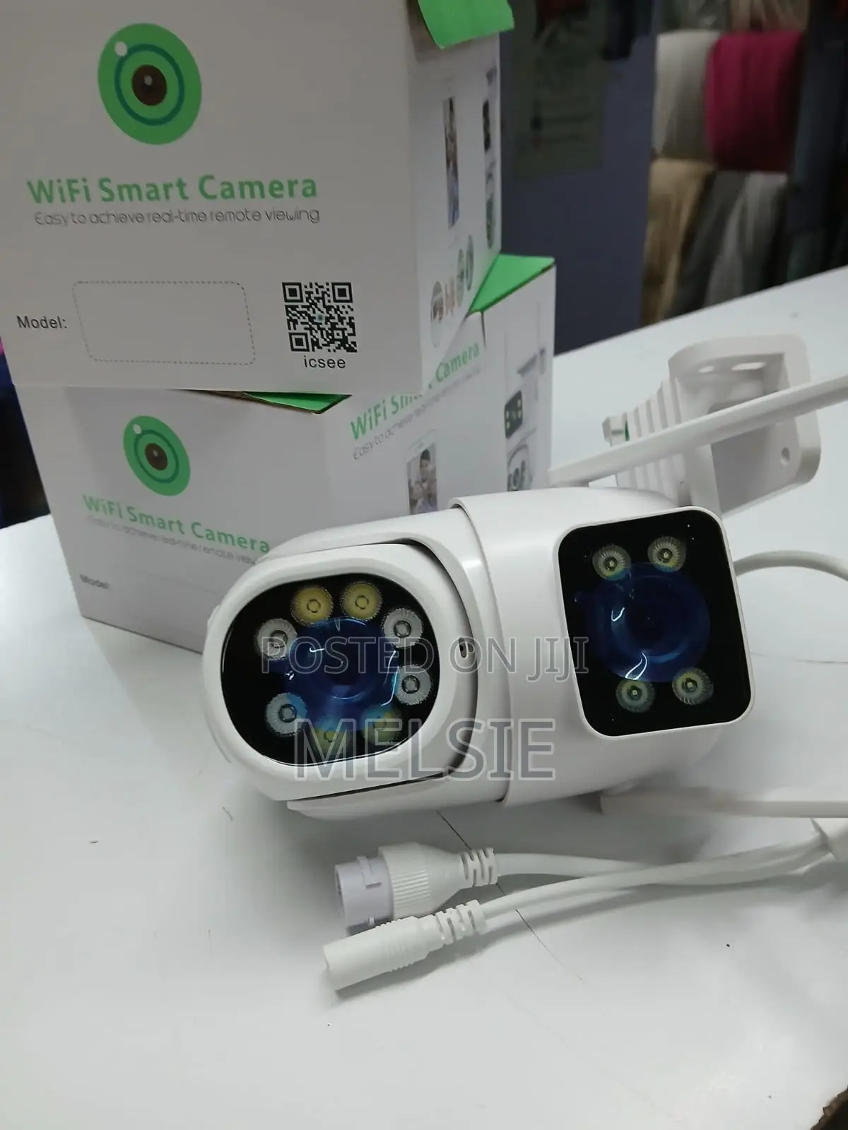 Dual Lens Wifi Security Camera Night Vision Outdoor Wireless