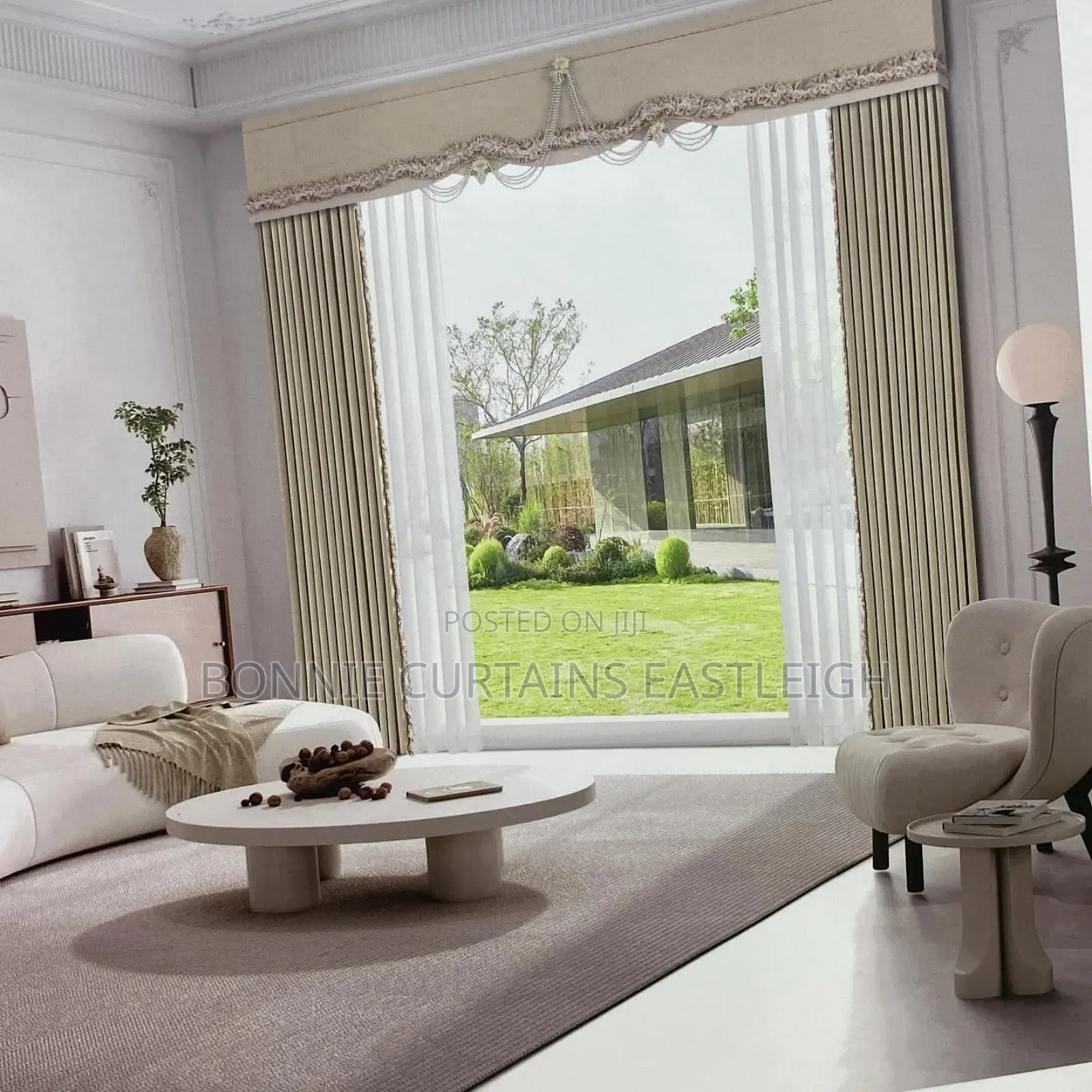 Cream Curtains and Sheers