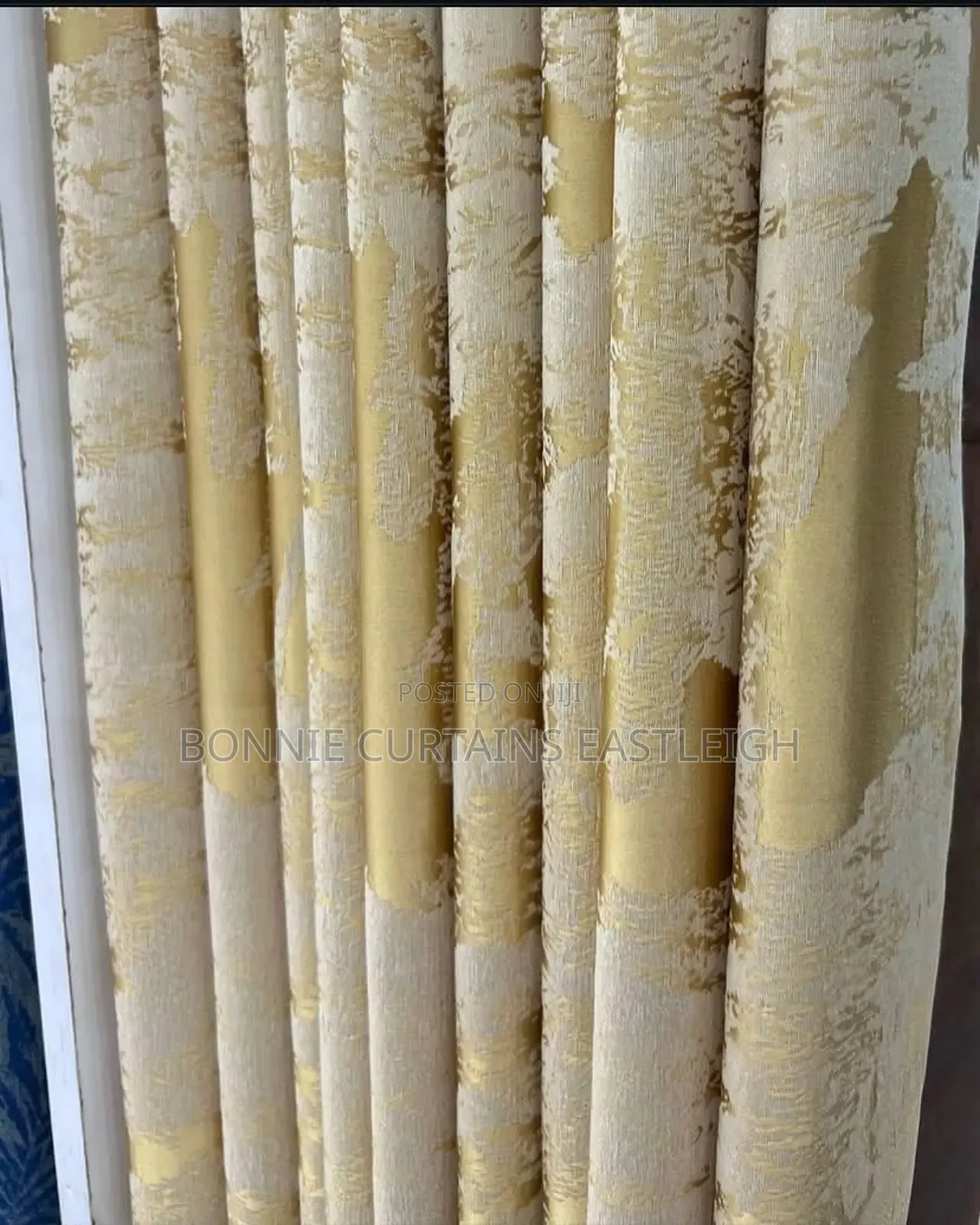 Blue Glod Curtains for Living Room
