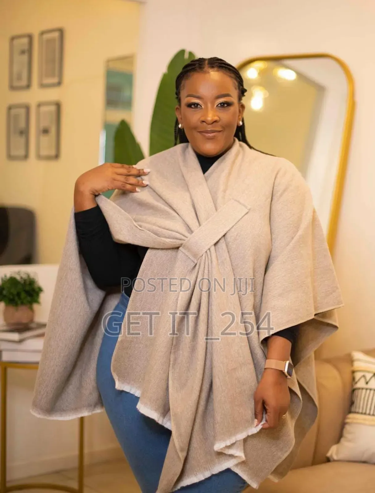 *Wrap Me Up_belted Shawl/Poncho