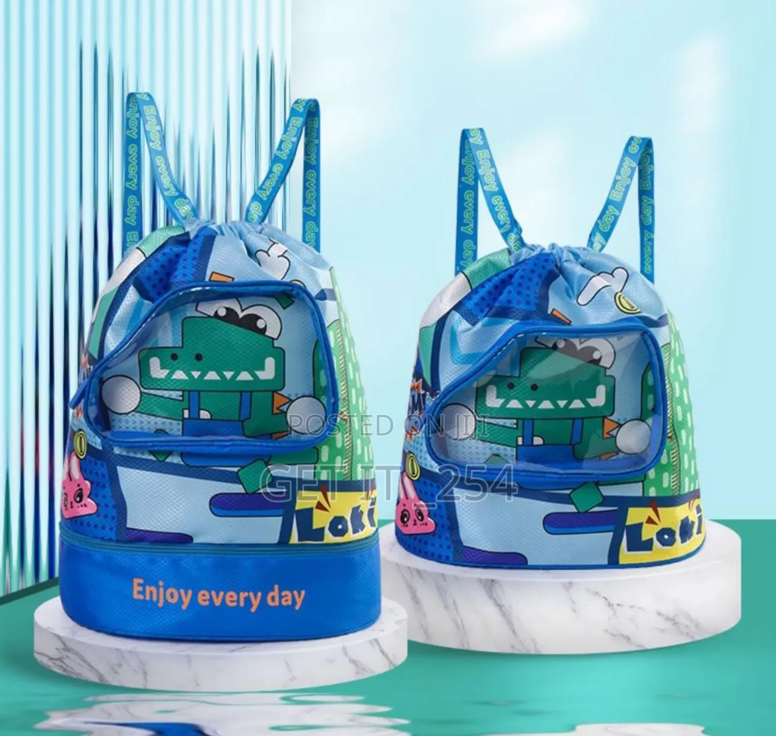 *Cartoon Drawstring Waterproof Swimming Bag/Toys E
