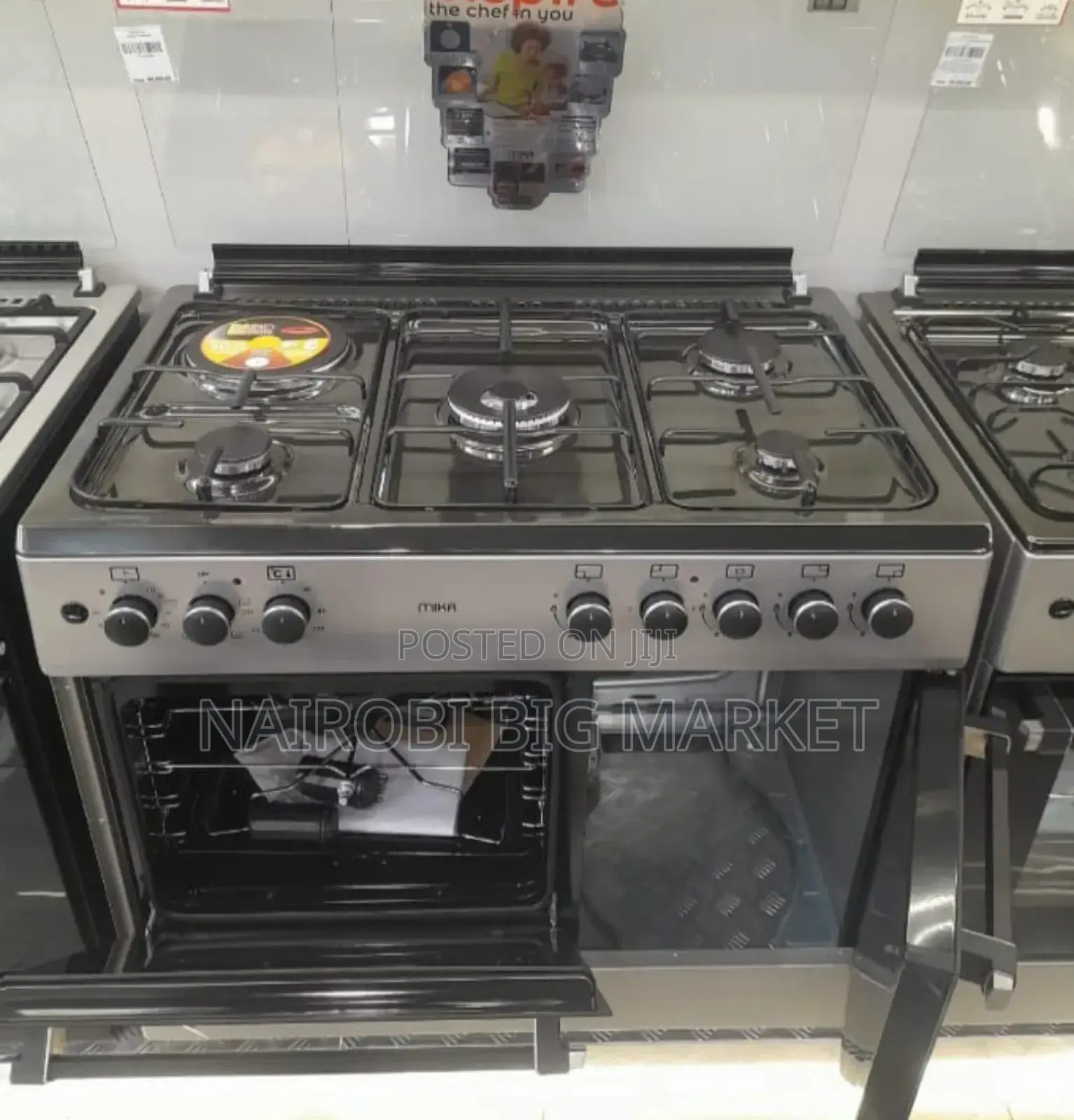 Silver 60 by 90 Mika Gas Cooker M/7