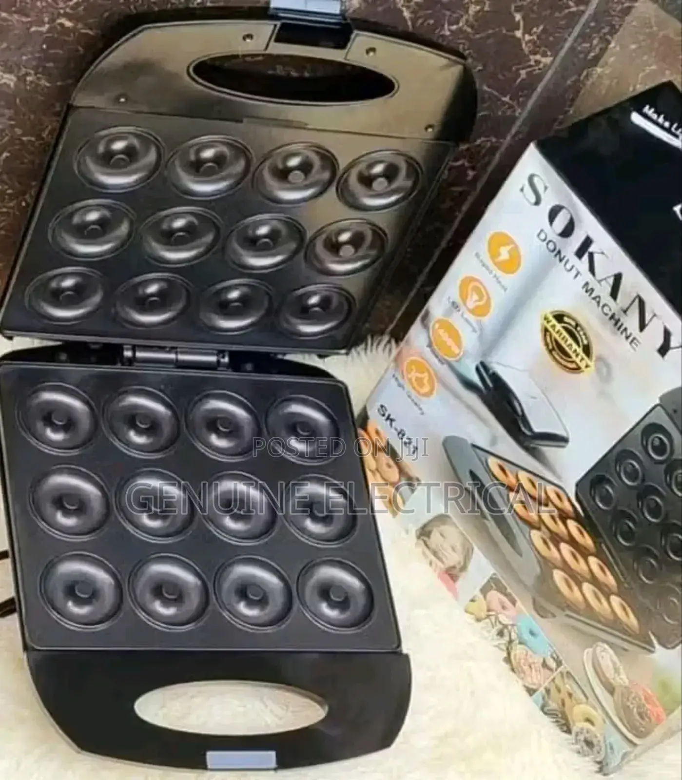 Sokany 12-Slots Nonstick Donut Maker