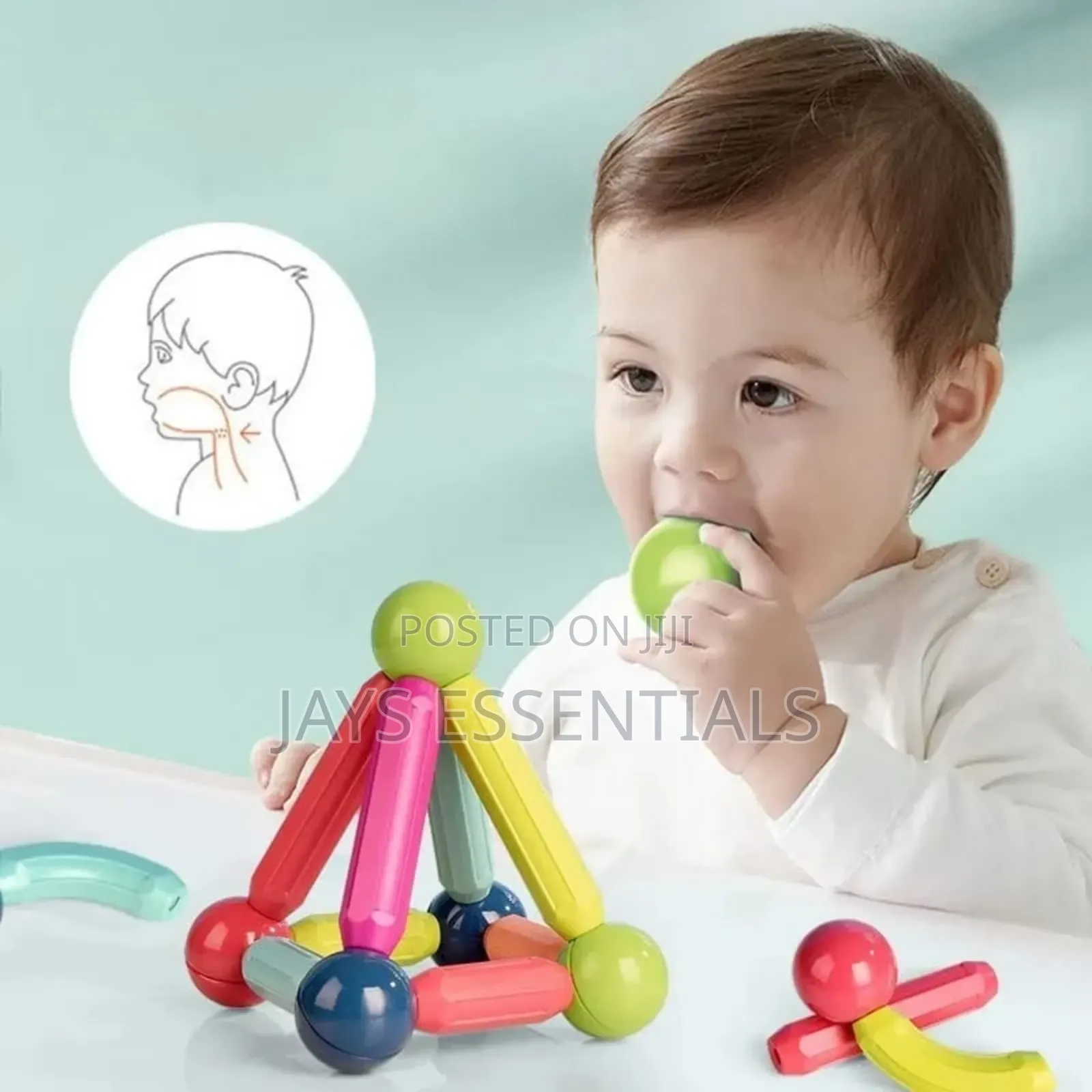 36pc Montessori Magnetic Sticks