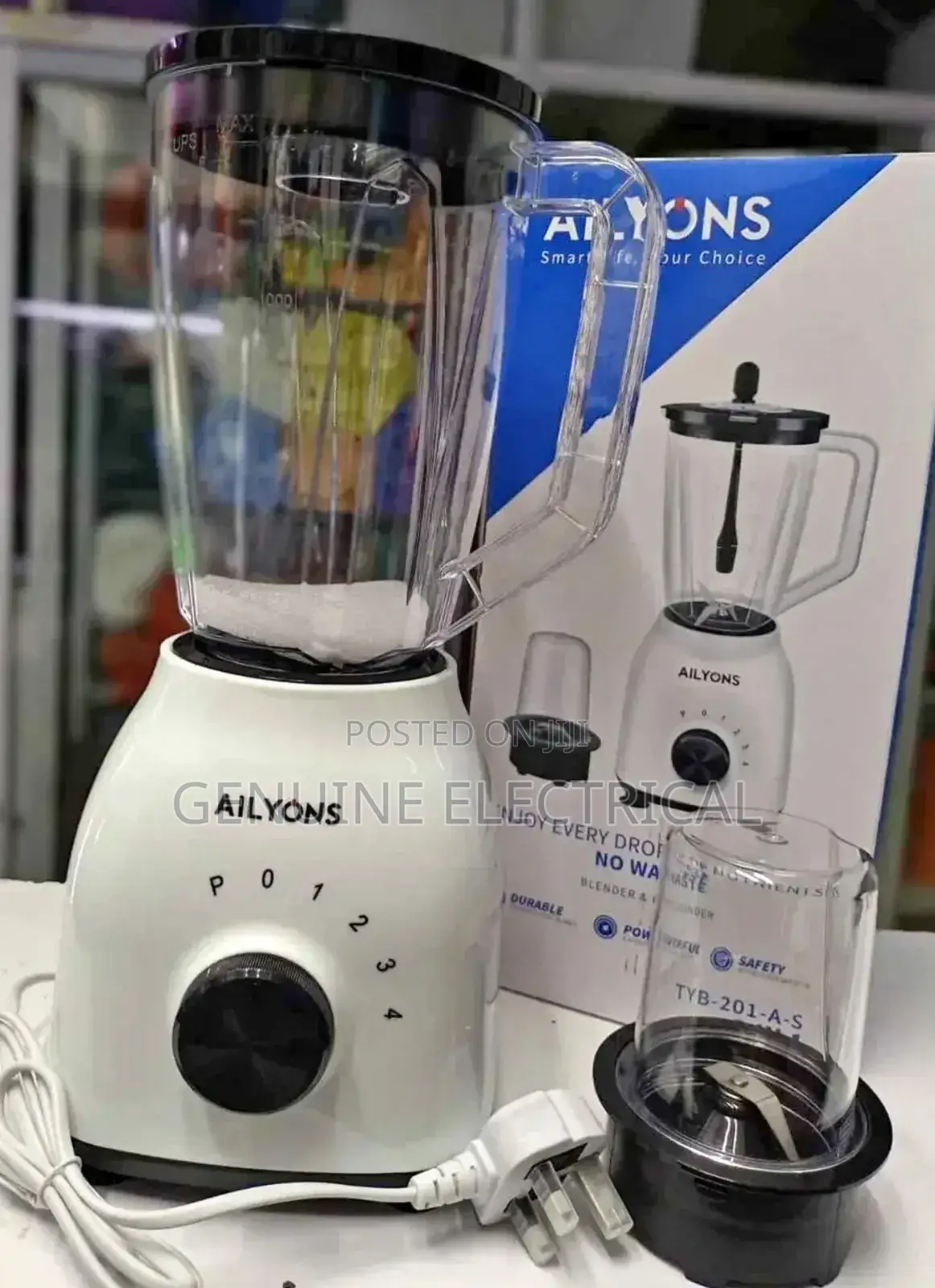 Ailyons 2 in 1 Blender With Knob