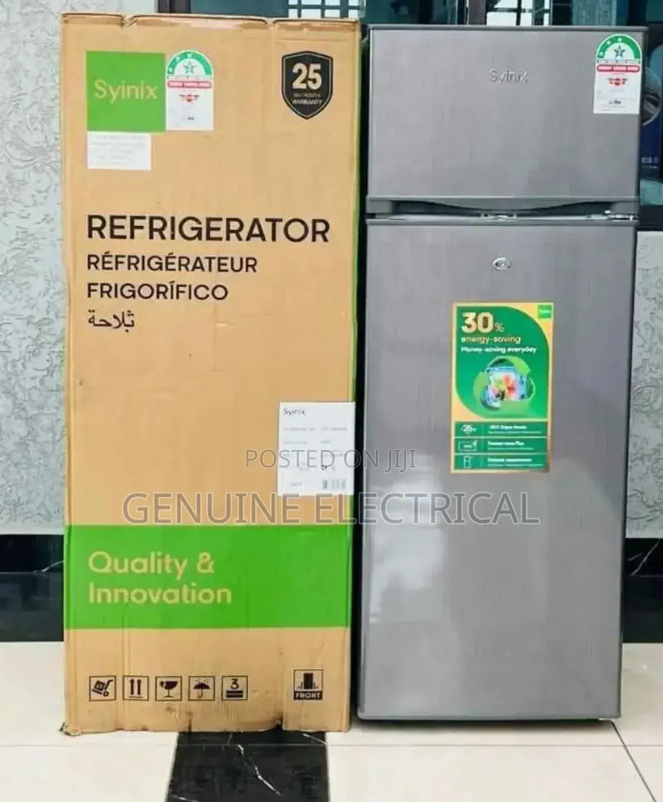 Synix Fridge 210l Double Door Fridge