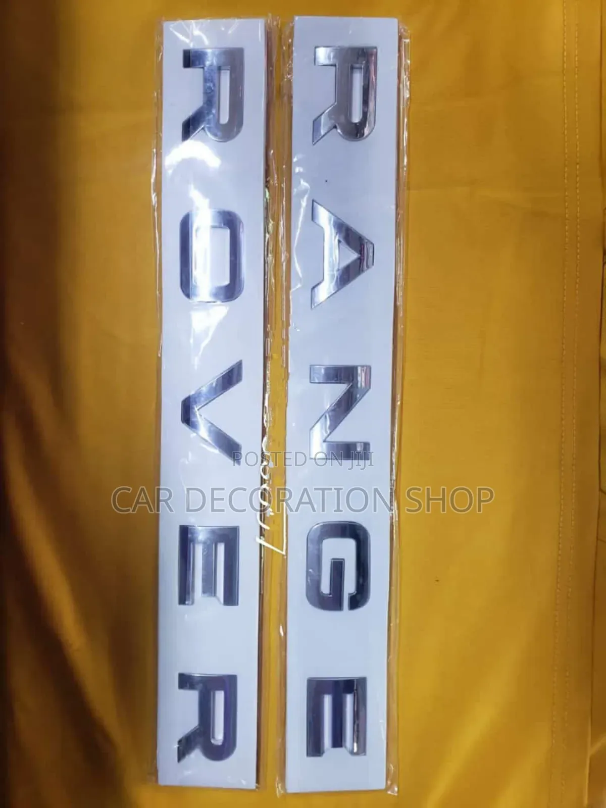 Range Rover Chrome Decal Bonnet or Boot Badge