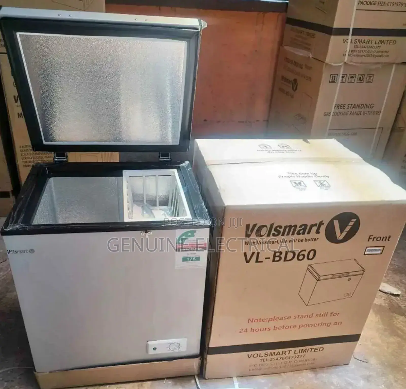 Volsmart 60l Chest Freezer - Removable Basket/ Manual Freeze