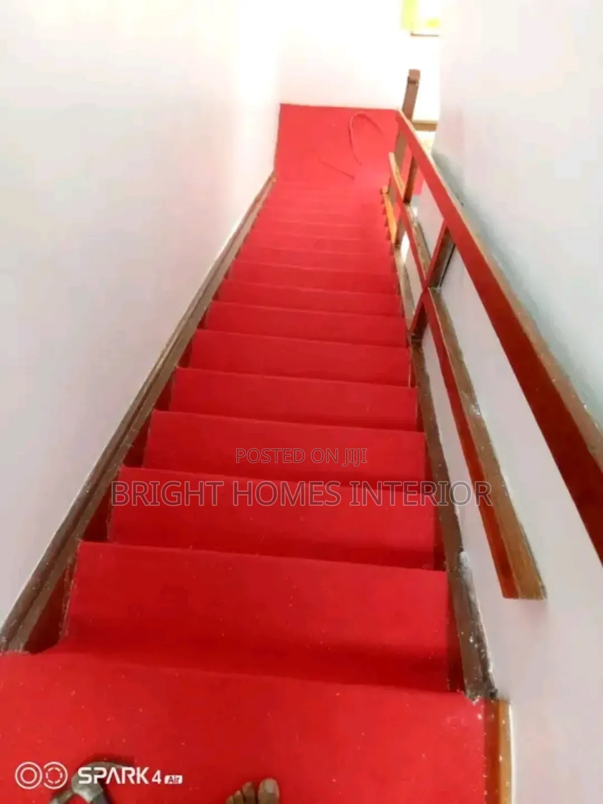 House Red in Color Carpet ,Stairs Red Carpet Best to Step On