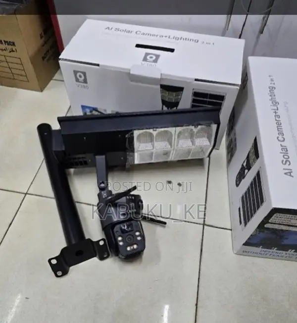 Twin Solar Floodlights With 4g Dual Lens Simcard PTZ Camera