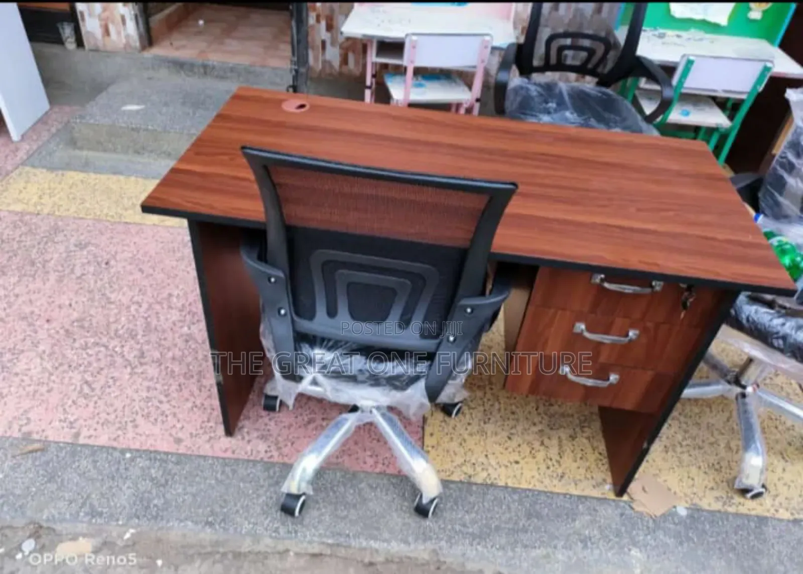 1.2m Desk Office and Secretary Chair Dlbex