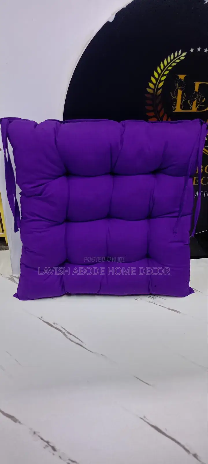 Purple Fibre Seatpads / Chairpads Pillow