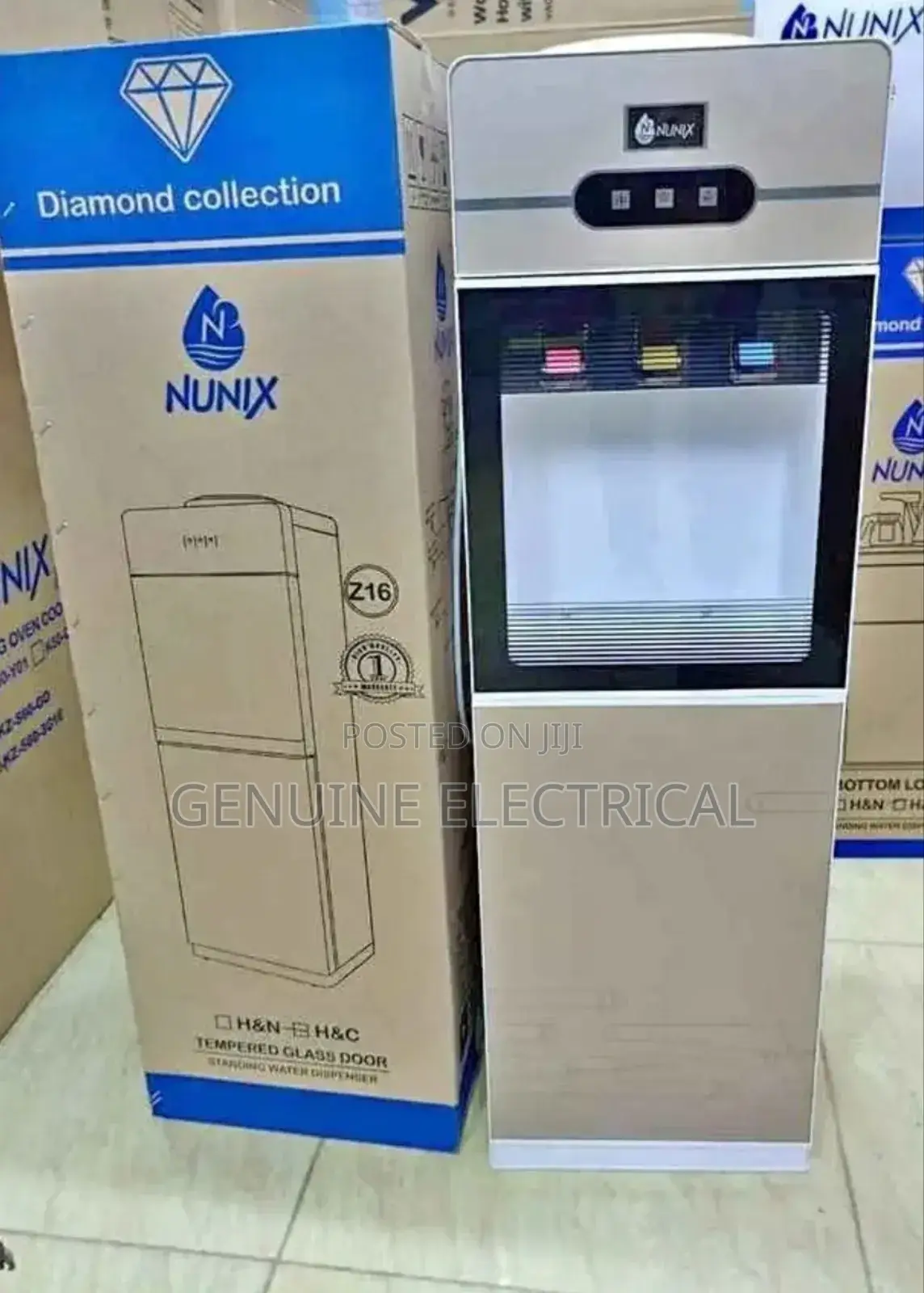 Nunix Z16c Hot and Cold Water Dispense Temperature