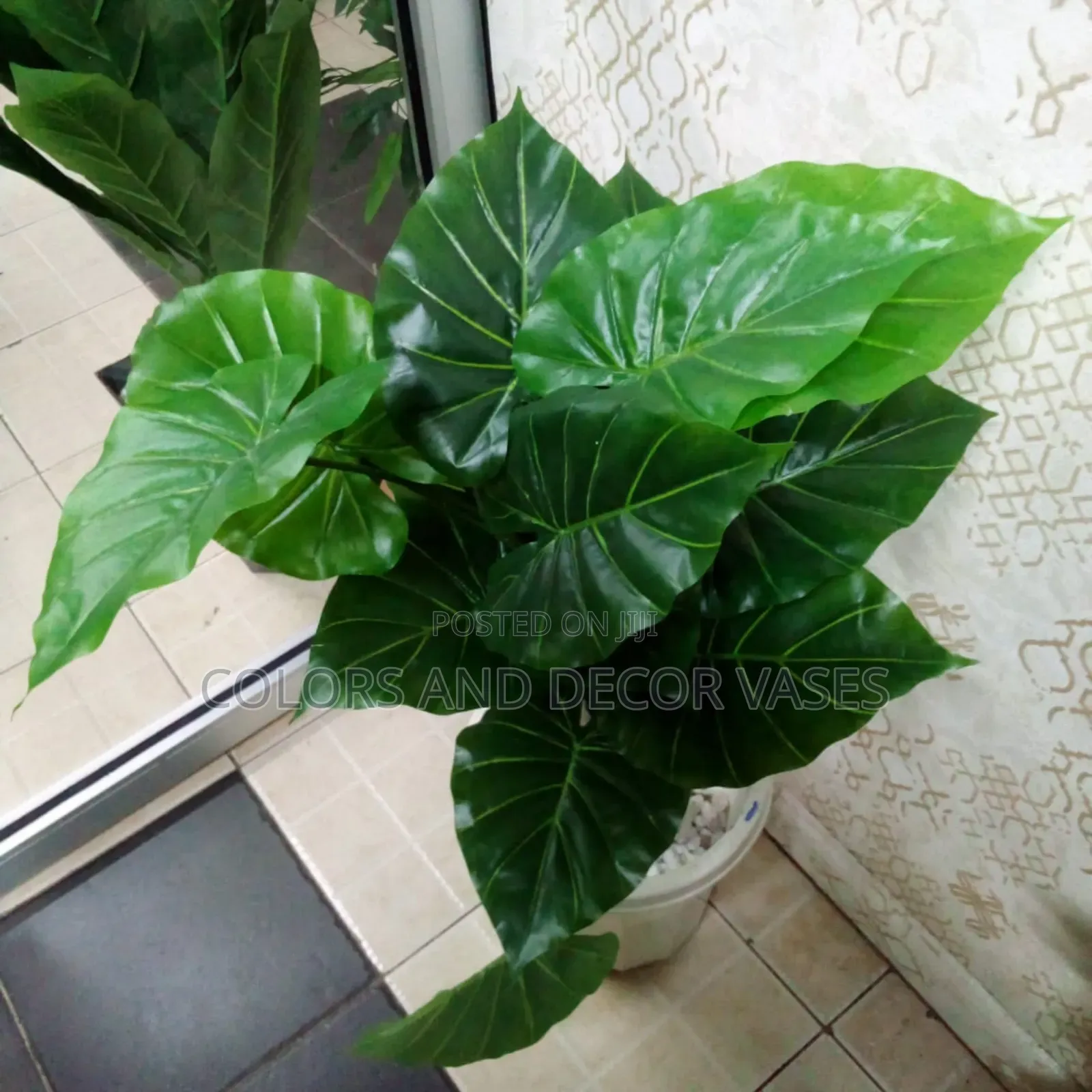 Plain Green Plant Plus Vase 80cm