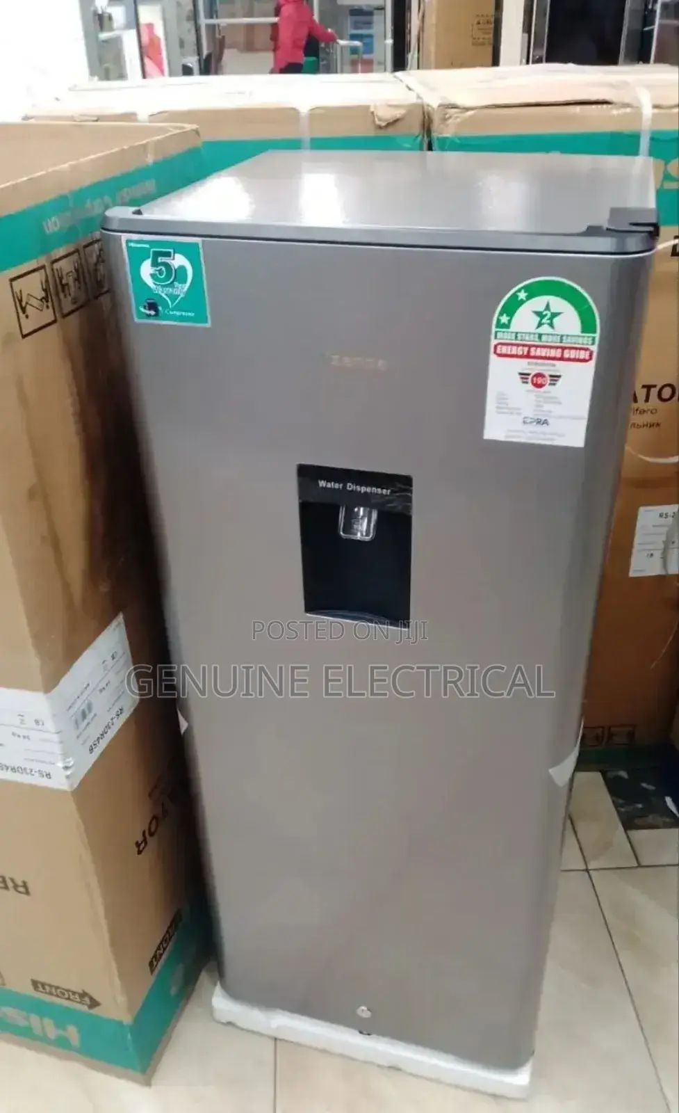 Hisense Single Door With Water Dispenser 176 Litres