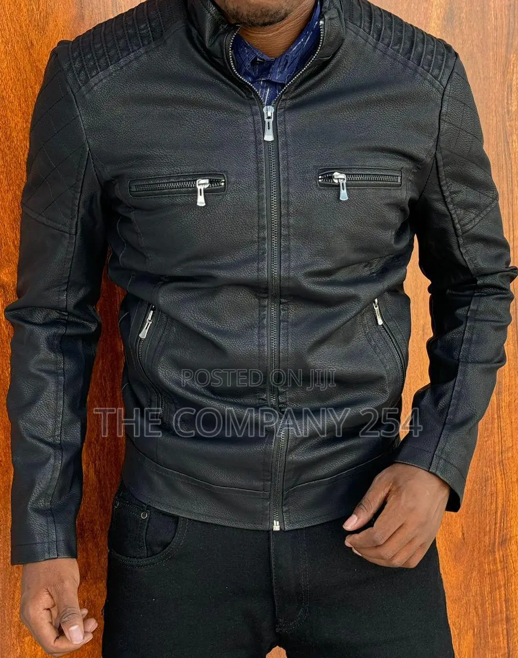 Quality Leather Men Business Casual Plain Jackets