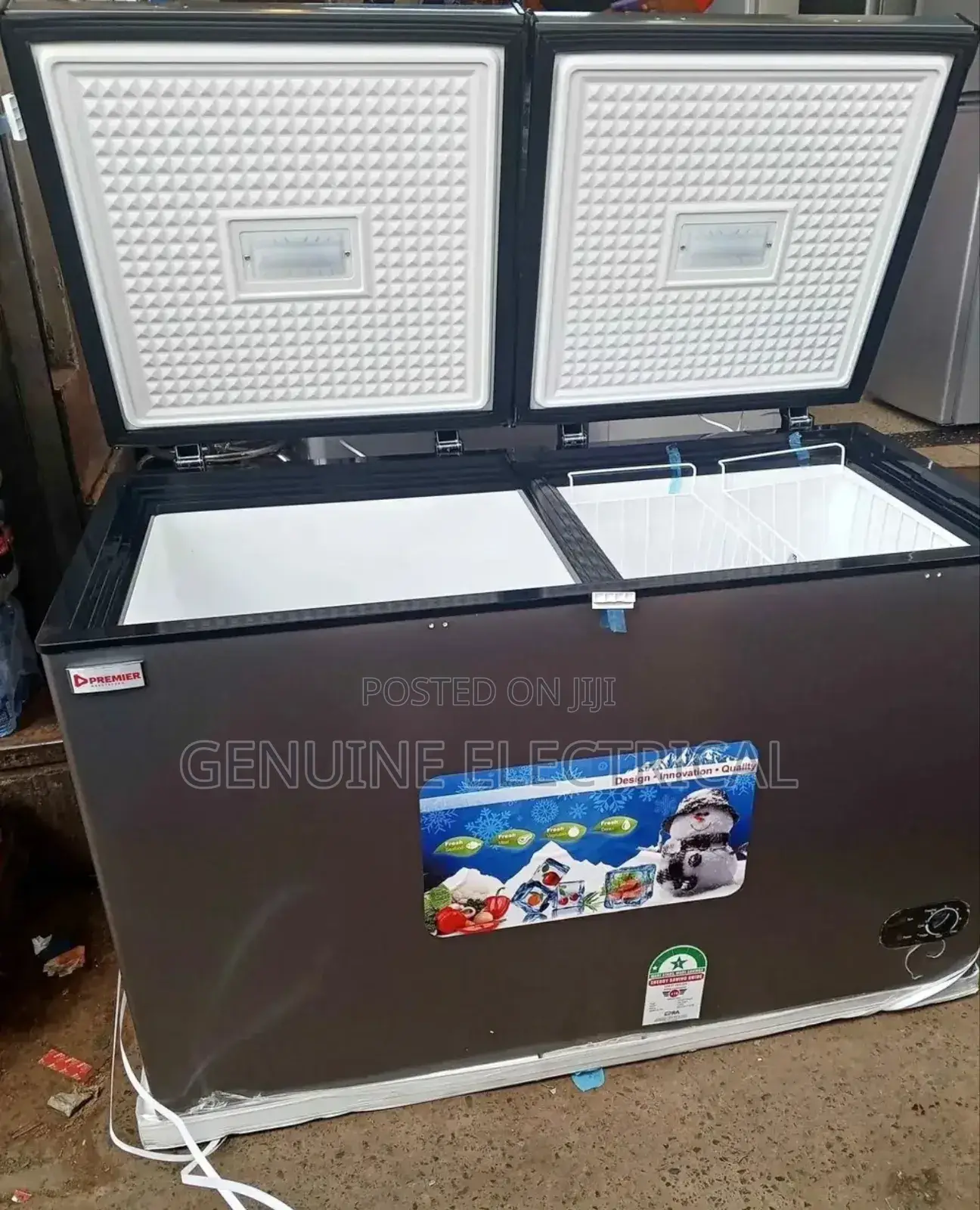 Best Premier Double Door 400l Chest Freezer