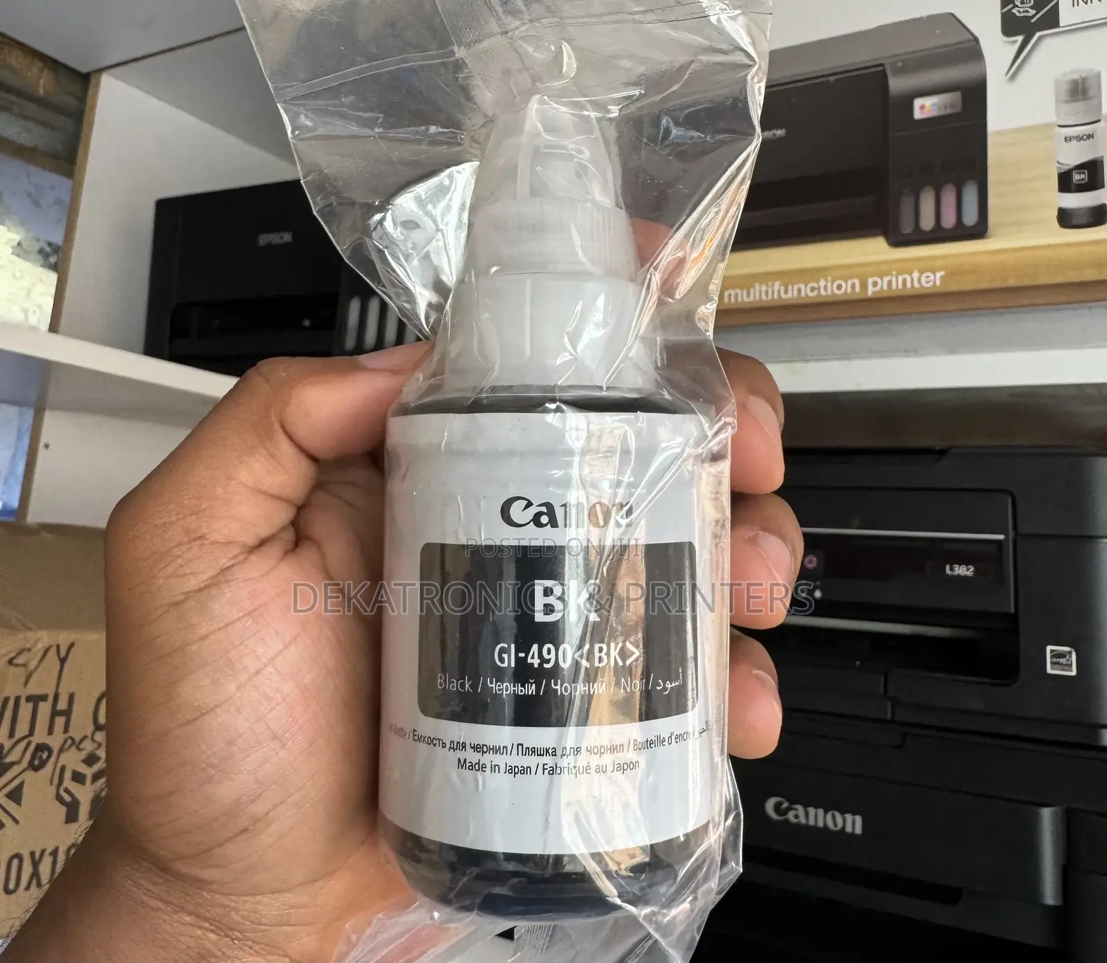 Canon Black Gi-490 Original Ink