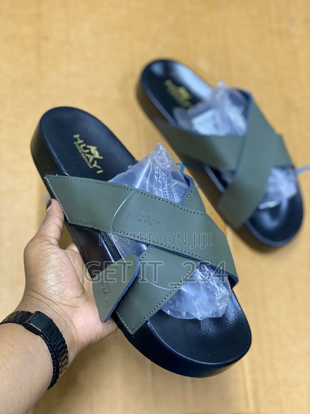 Leather Men Open Shoes Available 40--45