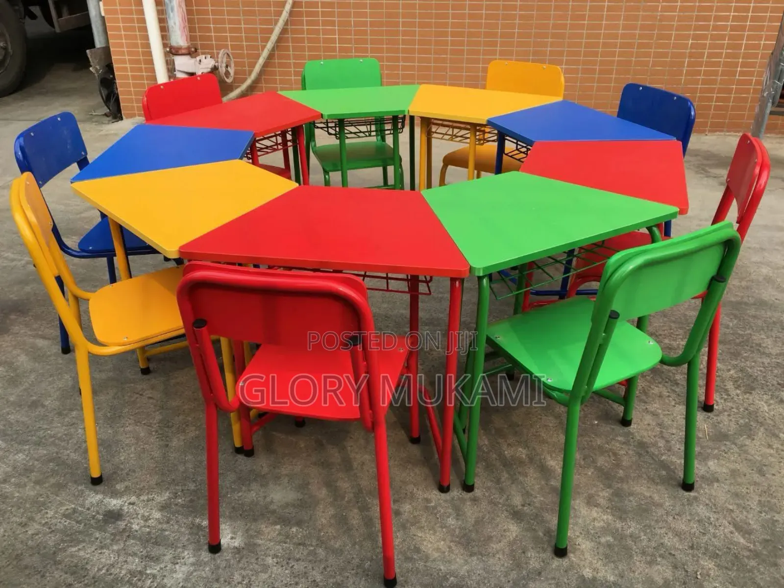 Green ,Red,Kindergarten Chairs