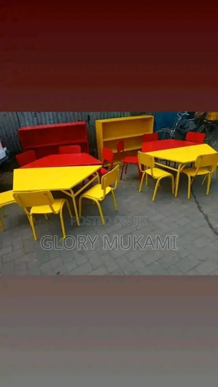 Green ,Red,Kindergarten Chairs