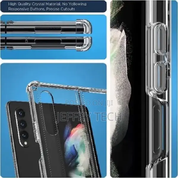 Crystal Clear Fit Bumper Case for Samsung Galaxy Z Fold4