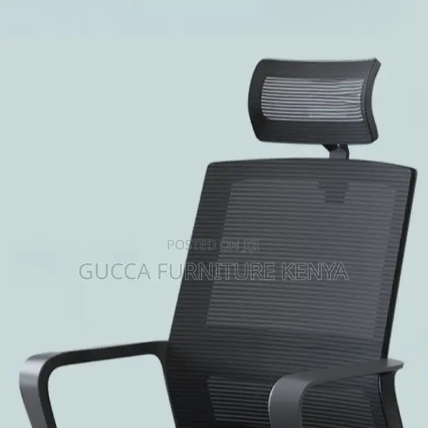 Office Chairs:High Back Dark Fabric Upholstered Work Chair"