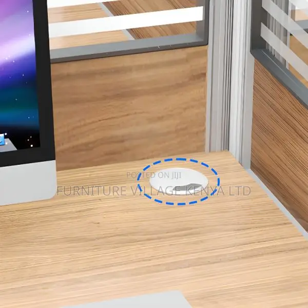 Workstations:Office Six Way Collaboration Wood Workstation