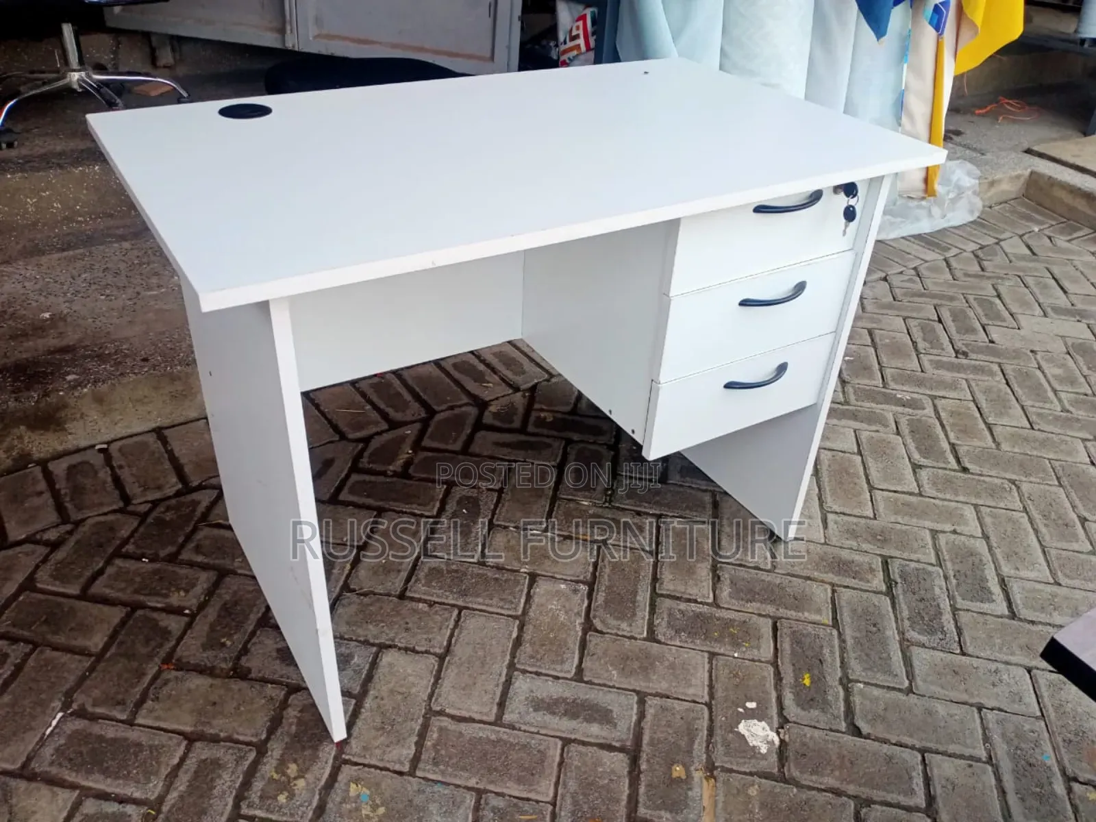 Clean White Office Desk