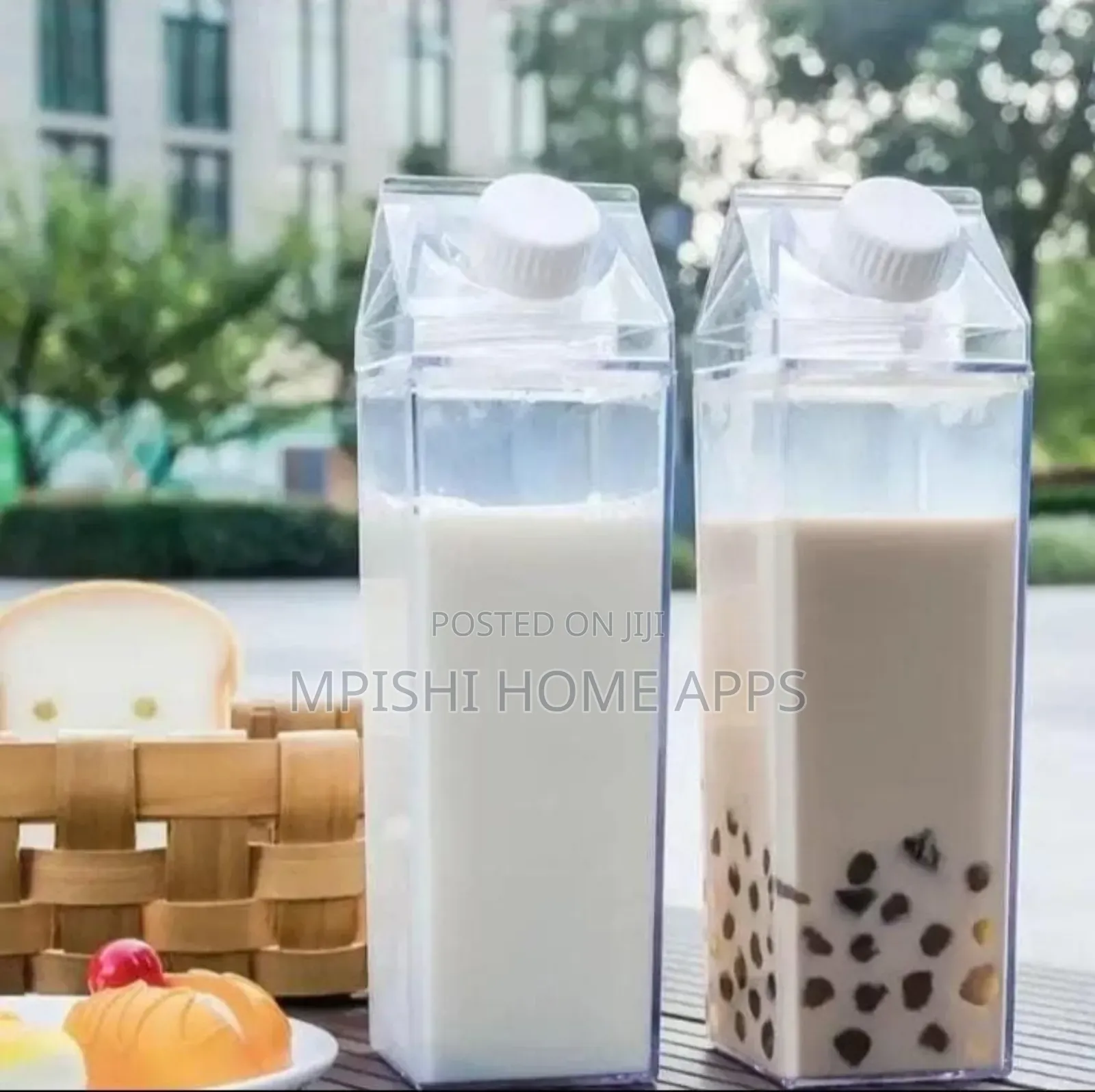 Carton Shape Water/Milk Bottle 500ml